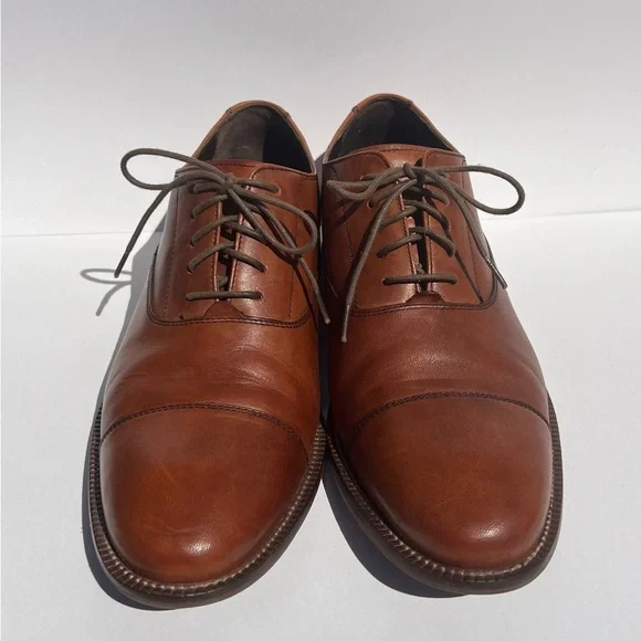 Cole Haan Men's Lenox Hill Cap Oxford Brown Size 7.5MLace Up Dress Shoes